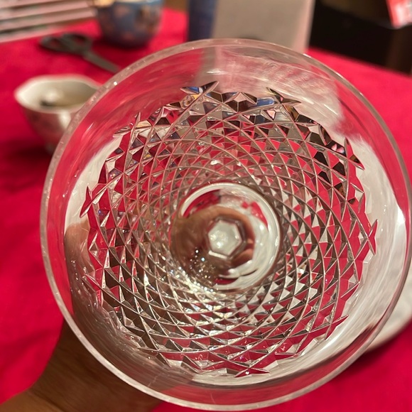 7” Vintage Waterford  Crystal Alana Wine Glass Set, water goblet 10 oz stamped - Picture 5 of 5